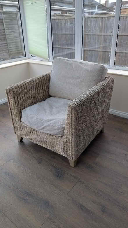 Photo of free Wicker armchair (Amesbury SP4) #1