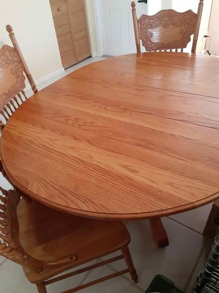 Photo of free Vintage wood dining room set (Heights of Jupiter) #1