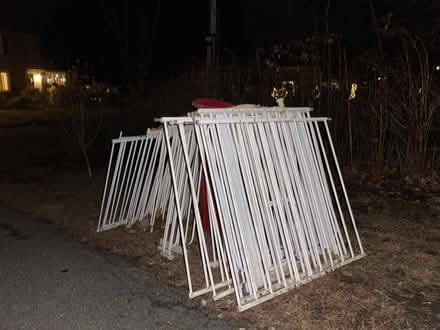 Photo of free white metal gate sections (Acton) #1