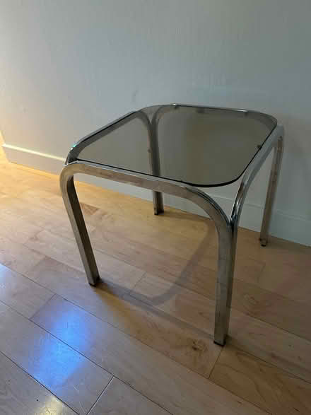 Photo of free Modern glass top side table (Deer Park in Fairfax, CA) #1