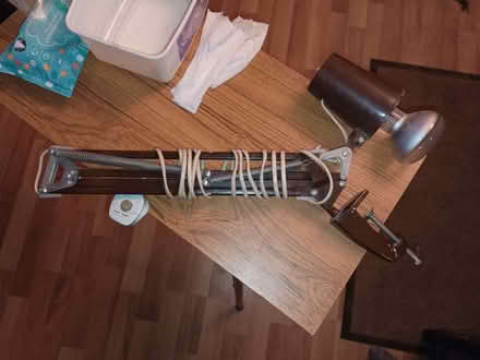 Photo of free Working Brown Anglepoise lamp, with clamp (Billing Road East area) #2