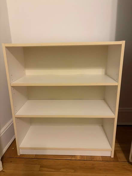 Photo of free white bookshelf (Great Neck) #1