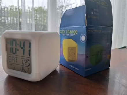 Photo of free White Cube Alarm Clock (Southport PR8) #3