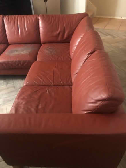 Photo of free Leather couch (Downtown/Old Town) #2