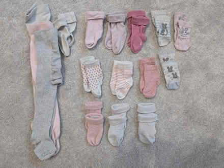 Photo of free Baby girls socks and tights mixed age (Skipton BD23) #1