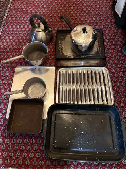 Photo of free Pots, pans and a kettle (Upper Eastside) #1