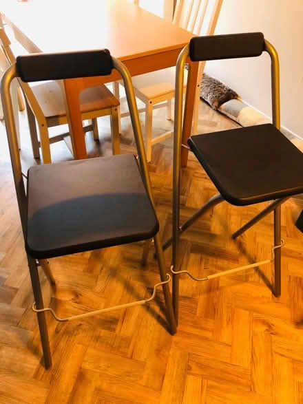 Photo of free Folding bar stools (St Peter’s, Newcastle, NE6) #1