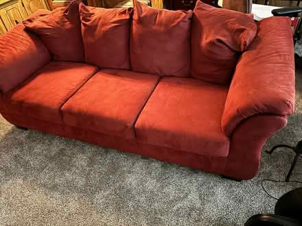 Photo of free maroon couch (Silver Lake) #2