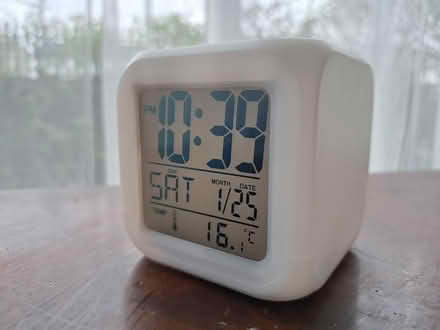 Photo of free White Cube Alarm Clock (Southport PR8) #1