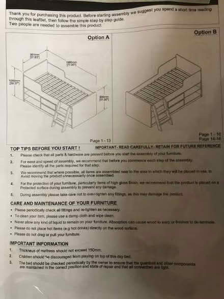 Photo of free Felix low sleeper child's bed (Bradford BD1) #2