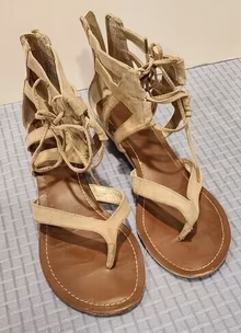 Photo of free Beige Gladiator Sandals, Women's Size 8-8.5 #1