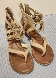 Photo of free Beige Gladiator Sandals, Women's Size 8-8.5 #1