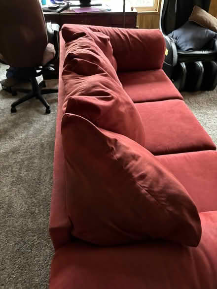 Photo of free maroon couch (Silver Lake) #1