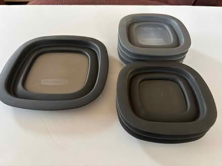 Photo of free Rubbermaid storage container covers (Darien) #1