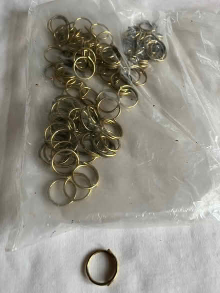 Photo of free Brass curtain split rings (Shirley, Croydon) #1