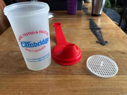 Photo of free Cambridge Diet protein powder shake bottle (Lemsford AL8) #1