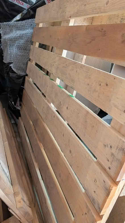 Photo of free 2 large wood pallets + 1 damaged (Miraloma) #3