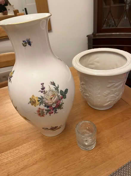 Photo of free Tall bone china vase, Portmeirion plant holder. (Amersham HP7) #4