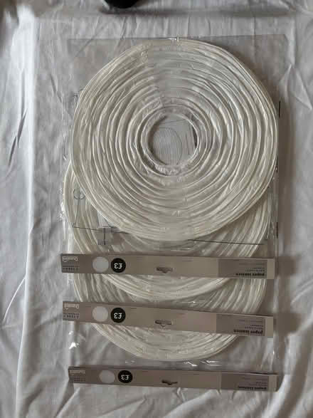 Photo of free Dunelm paper lanterns 40cm diameter (Ross-on-Wye HR9) #1