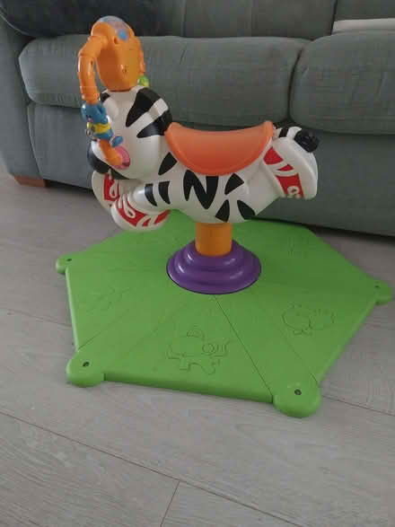 Photo of free Fisher price bounce and spin zebra free collection from bidd (Biddulph ST8) #1