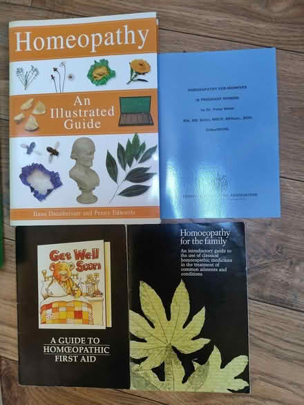 Photo of free Homeopathy books and glass bottles (Bollington SK10) #1