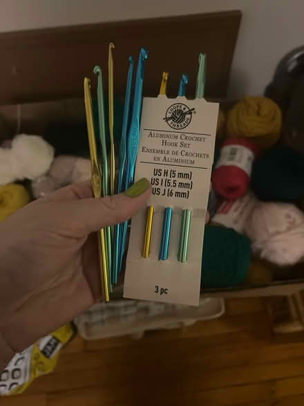 Photo of free Yarn and crochet hooks (Lanier Heights) #1