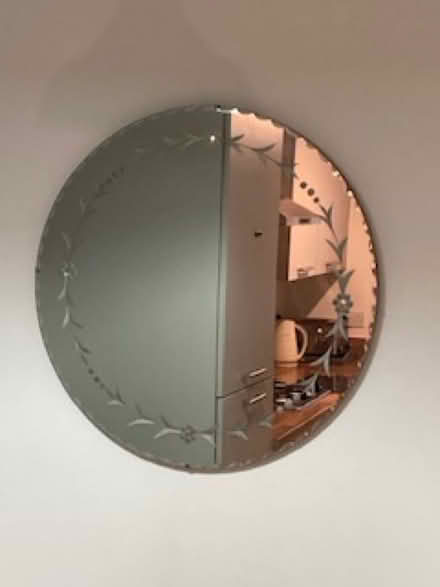 Photo of free Round floral Mirror (Great Blakenham Ipswich) #1