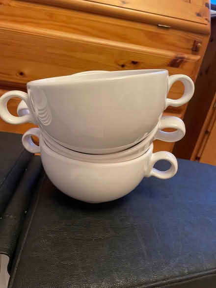 Photo of free Soup Tureen with Ladle and six soup bowls and saucers (Ducklington OX29) #4