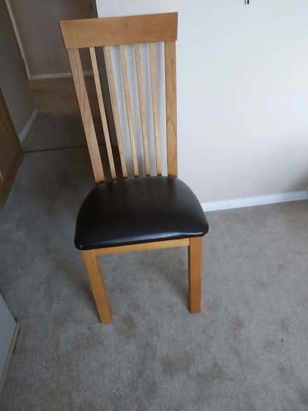 Photo of free oak high back dining chair (Crowthorne RG45) #1