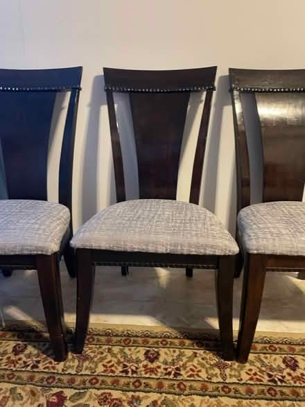 Photo of free Four sturdy dining chairs (Arlington) #1