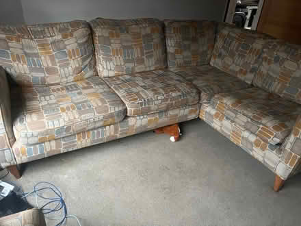 Photo of free Corner sofa and poufe (Stotfold SG5) #2