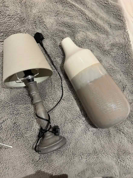 Photo of free Lamp and vase (Bushey) #1