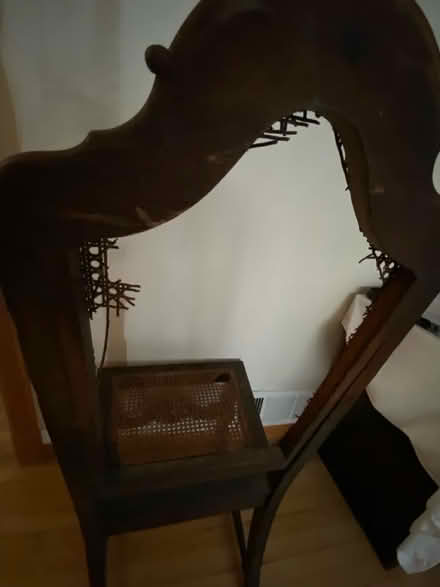 Photo of free Very old wicker chair (Fanwood) #2