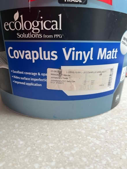 Photo of free Johnstone’s paint. Vinyl Matt (Kings Heath) #1