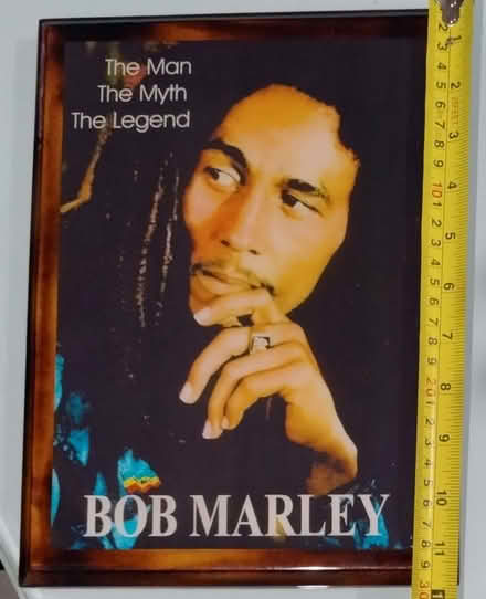 Photo of free Bob Marley polished wooden backed photo (Stopsley LU2) #1