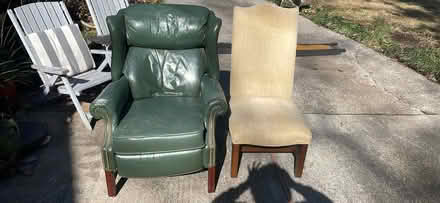 Photo of free Lane Leather wing chair&tan chair (N.buckhead/roswell rd/chastain) #1