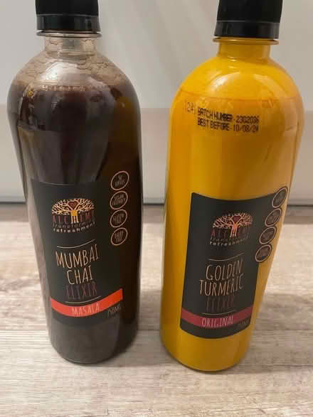 Photo of free Golden turmeric and Mumbai Chai Syrups to make drinks (Warden Hill GL51) #1