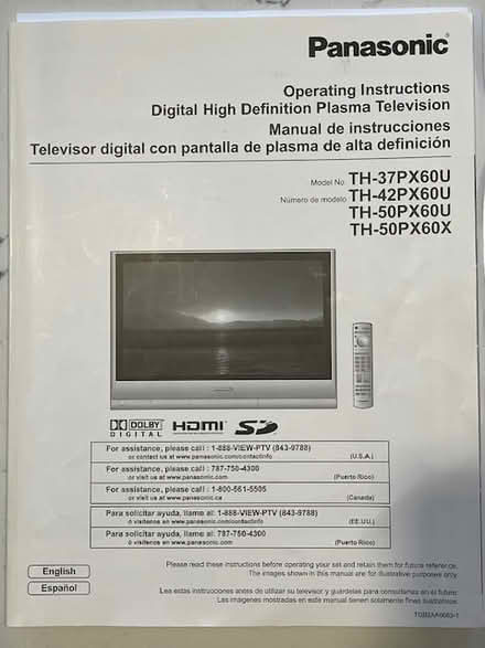 Photo of free 50" Panasonic Plasma HD Television (Brooklyn Park near 610 bridge) #1