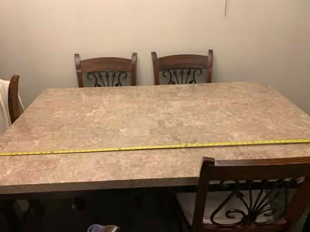 Photo of free Marble top table (Glenarden) #1