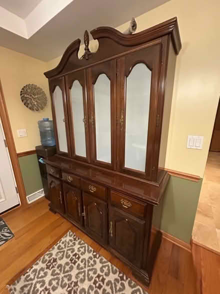 Photo of free Wood hutch China Cabinet Breakfront (Andover, NJ) #1