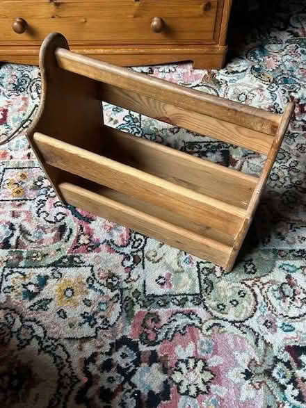 Photo of free Magazine rack - pine (Monkspath B90) #1