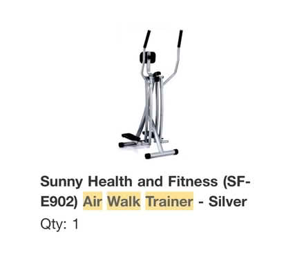 Photo of free Sunny Airwalker Trainer (Burlingame close to the Avenue) #1