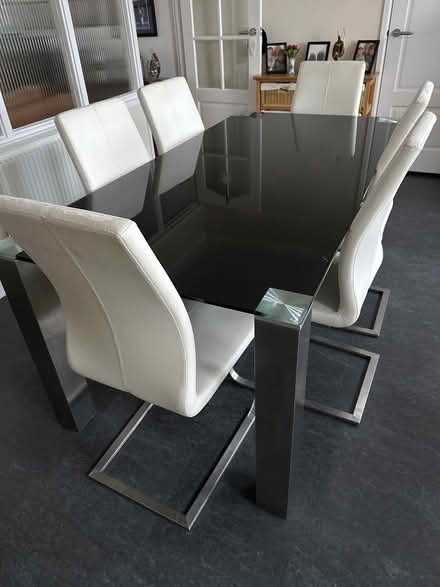 Photo of free Black glass dining and chairs (South Benfleet SS7) #1