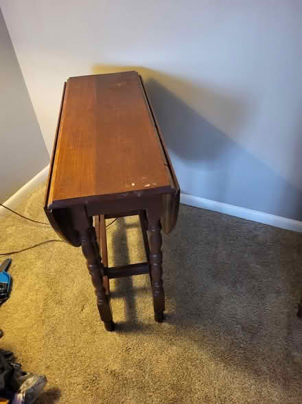 Photo of free Folding table and 2 chairs (Westmont, IL. 59th and Cass) #3