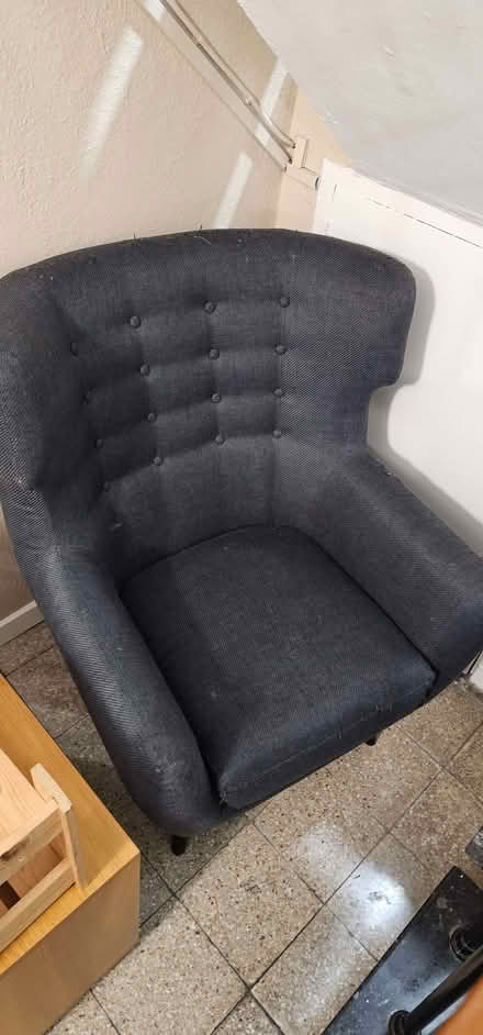 Photo of free Anthracite Grey Armchair (Five Ways SW19) #3