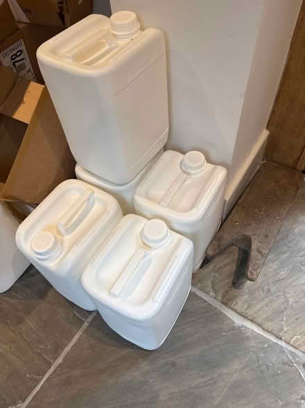 Photo of free 10l white plastic jerry cans containers (Radnage HP14) #1