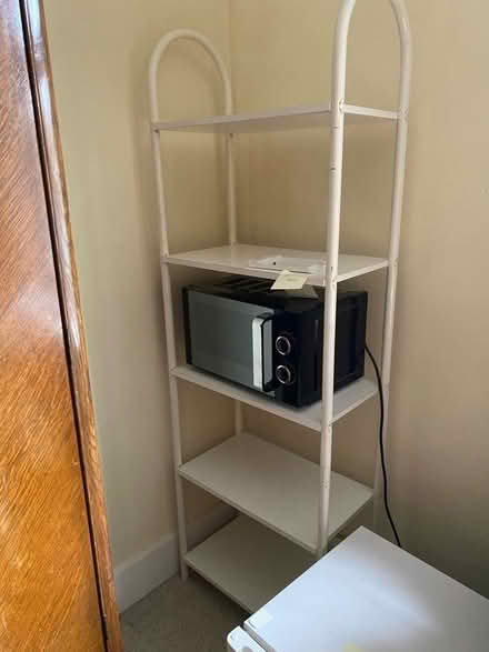 Photo of free White shelving. (Microwave not included!) (Headington OX3) #1