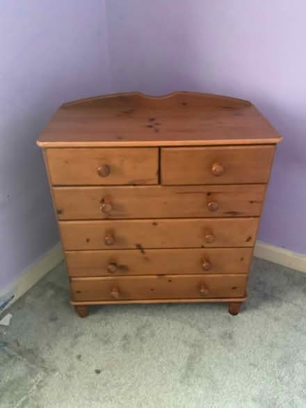 Photo of free Wooden chest of drawers (Trawsfynydd LL41) #1