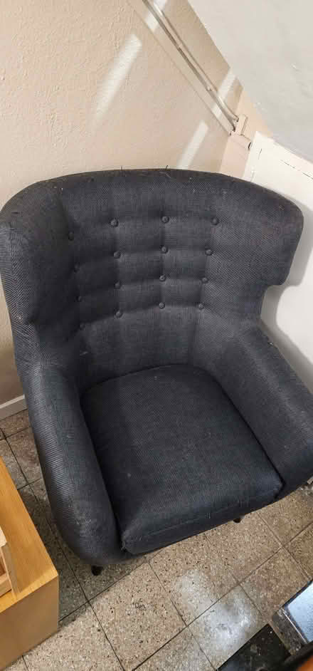 Photo of free Anthracite Grey Armchair (Five Ways SW19) #2