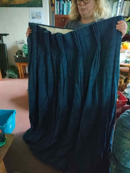 Photo of free Blue curtains (Lower Ansty DT2) #1